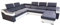 All4All Ecksofa mit Schlaffunktion Geri Pano - XXL Sofa mit Bettkasten - Schlafsofa 318 cm x 250 cm - Wohnlandschaft U-Form - Farbe wählbar - Gewebe mit Kunstleder - Seite rechts - Modern 19