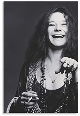 HSYIFF Foto Auf Leinwand Senza Cornice 60 * 90cm Janis Joplin Poster Wall Art per ufficio Home Decor Camera da letto Decorazione Regalo