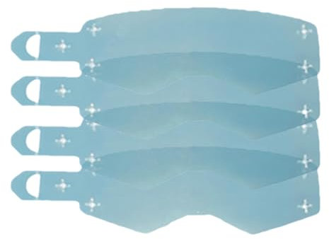 Pellicola protettiva per occhiali da moto – Pellicola protettiva per occhiali da moto, protezione antigraffio | 4 X pellicola protettiva per visiera del casco, visione chiara per moto, per