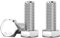 Drenky Boulons M8 Acier Inoxydable A2 V2A Vis à Tête Hexagonale 10 Pièces M8 x 16mm DIN 933 Haute Résistance Boulon Pour Automobile Et Machinerie, Argent