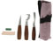 Uonlytech 1 couteau à graver coupeur outils de sculpture à la main couteaux à bois couteaux à découper à la main kit de sculpture sur bois Acier allié au chrome-vanadium