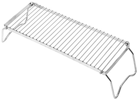 GANAZONO Folding Grill Rack Stainless Steel Grate Outdoor Furnace Head Frame Portable Barbecue for Camping Compact and Cooking Accessory Easy to Clean Bbq Rack