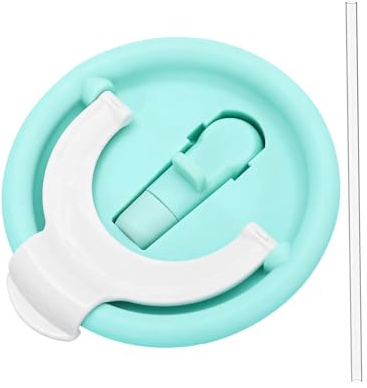 Nexoria Stanley Cup Lid, Leak Proof Lids Replacement for 40oz Detachable Tumbler Flip Straw Lid, Reusable Splash Resistant Tumbler Lids Stanley Cup Accessories (Lake Blue)