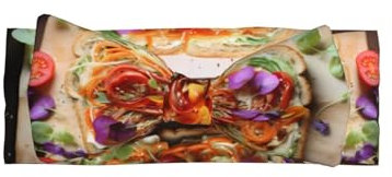 WZYWHJ Köstlicher Sandwich-Toast-Druck, Baby-Schleifen-Haarbänder und elastische, weiche Haar-Accessoires für Neugeborene und Mädchen