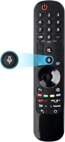 DragonSat MR21GA for 2021 LG-Magic-Remote Remote Replacement: with Pointer and Voice Function Ideal for LGUHD OLED QNED NanoCell 4K 8K Smart TVs, LGPING-21GA LGV