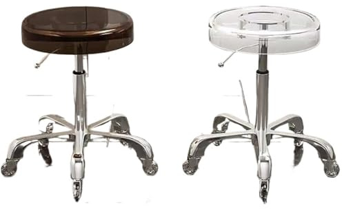 Rolling Stool Dressing Table Horse Stool Esthetician Manicure Reclining Armchair Pedicure Beautician Salon Furniture(Color 7-2pcs)