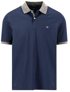 FYNCH-HATTON Poloshirt aus Baumwolle mit Kontrastdetails Navy/XXL