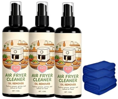 Spray nettoyant et dégraissant 2-en-1 pour friteuses à air et fours (3 pièce)