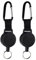 Kuuqa 2 pcs Schlüssel Heavy-duty Schlüsselanhänger Schlüsselband Ausziehbar Schlüsselkette Ausweis JoJo Retractable Schlüsselrolle ID Abzeichen Halter mit 65 cm / 25 Zoll Stahldrahtseil