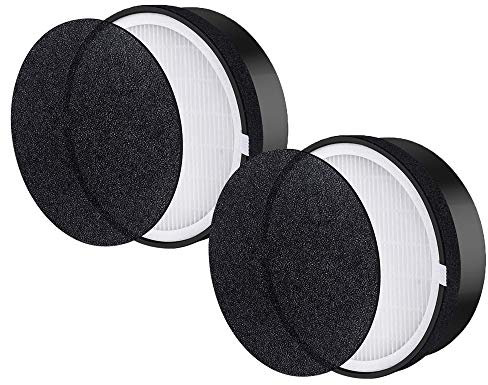 True HEPA with Activated Carbon Filter Compatible with Levoit LV-H132 , Part # LV-H132-RF ( 2 - Pack ) FilledwithLove
