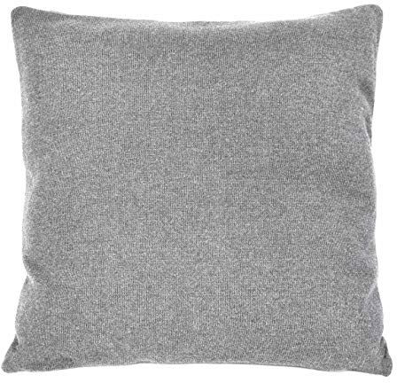 nielsen HOME Kissen Cato fein gestrickt, 50x50 cm, Hellgrau, 100% Baumwolle, Strick, Oekotex, Feinstrick, gemütlich modisch elegant, Dekokissen, Sofakissen, inkl. Füllkissen