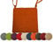 chilly pilley Gartenkissen Stuhlkissen Set Gartenstühle Stuhlauflage Sitzkissen Sitzpolster Auflage Gartensitzkissen Garten Kissen (40x40 cm, Orange)