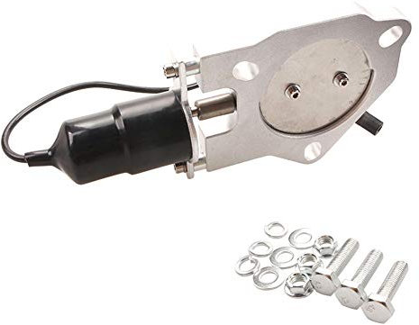 Elektronisches Steuerventil, Asudaro Variables Elektrisches Steuerventil Edelstahl Variable Elektronisches Regelventil Auspuff Universal Voice ändern RC Ventil Elektrisch Auspuffklappe,3 Zoll