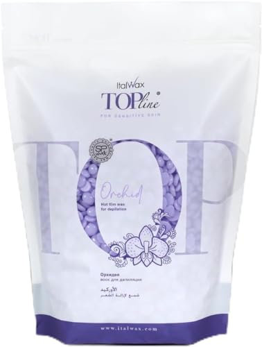 Italwax Top Line Orchid - 750g - Waxing Perlen für Haarentfernung – Duft Orchidee - Synthetische Formulierung ideal für empfindliche Haut - Empfohlen für Bikinizone und Achseln