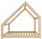 Need Sleep Hausbett Kinder Kinderbett 90x180 Bodentief ohne Rausfallschutz mit Lattenrost Kleinkind Bodenbett Haus ab 2 Jahre Montessori Bett aus Holz Mädchen Junge Asymmetrisch