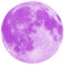 GIVBRO Wandaufkleber, leuchtet im Dunkeln, leuchtender Mond, Fensterbilder für Weihnachtsdekoration, Violett