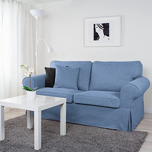 Dagra Bezug für EKTORP 2er-Sofa (Schlafsofa altes Modell) (Blue A13)