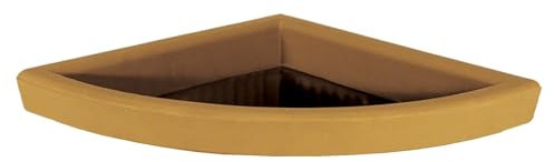 Decorspace - Plato para maceta esquinera de resina para plantas y flores, fabricado en Italia, 50 x 50 cm, Impruneta)