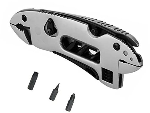 WANGCL Multitool Wrench With 7 Tools Portable Folding Multifunctional Adjustable Multi Purpose Stainless Steel Tool