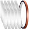 Youmile 50 Pcs Pure Nickel Strip 0.1x6x200mm 99.6% Nickel Soldering Tab for 18650 Lithium Battery with 8mm 10m/33ft Heat Resistant Tape