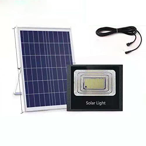 Pilipane Solarleuchten für den Außenbereich,LED-Solarlampe, hohe Helligkeit, integriert, automatische Batterie, Solar-Wandleuchte mit Solarpanel, für Courtyard Road Garten Garage Veranda (LED65 W)