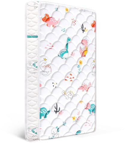 Letmxiu Premium 5 Crib Mattress and Toddler Mattress, Dual-Sided and Firm, Hypoallergenic Crib Mattress, Fits Standard Crib and Toddler Bed