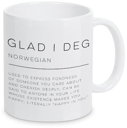 artboxONE Tasse Glad I Deg Definition von Cristina Castro Moral - Kaffeetasse Typografie