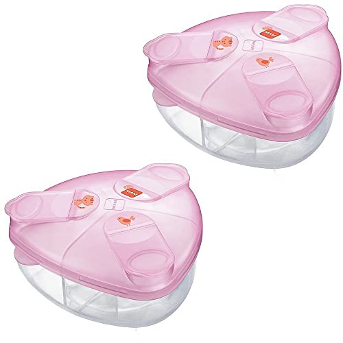 2 x Milk Powder Storage Box Pink
