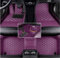 Nsgdda Nach Maß Auto Fußmatten Auto Matte Anpassbare 98% Auto Modell PU Leder voller bedeckter Schutz Advanced Performance Liners (Lila)