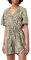 ONLY Damen Jumpsuit Onlcallie Linen S/S Playsuit Ptm, Kalamata/AOP:Bali palm,L
