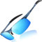 DUCO Herren Sportbrille Polarisierte Sonnenbrille Fahrerbrille Ultraleichte Al-Mg Metallrahmen UV400-Schutz Männer Sonnenbrillen 8177S