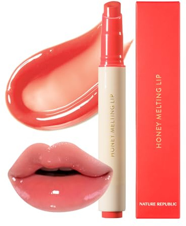 Nature Republic Honey Melting LIP 6-10 (10 Peach) K-BEAUTY Lippenbalsam, Färbung, Koreanisch, Lipgloss, niedlich, glänzend