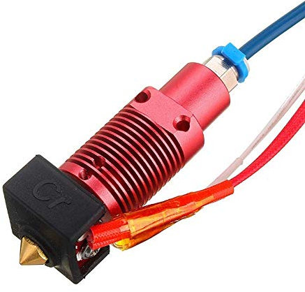 CR-10S Pro Hotend CR-10S Pro V2 Hotend mit Aluminiumheizungsblock 0,4 mm Düse MK8 Schwarz Silikonhülle für CR-10S Pro, CR-10S Pro V2 3D-Drucker