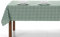 LAN&LAN - Nappe Rectangulaire Lavable en Polycoton, Nappes à Carreux pour L'intérieur et L'extérieur (Vert, 140 x 140)