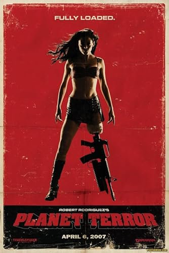 Planet Terror Poster, A4, Wandkunst, Heimdekoration, Filmposter, Leinwand, Film, Kino, Retro, Vintage, Kult, klassisch, Nostargic, Saga, moderner Nachdruck, wir drucken jedes Poster für Sie, randlos,