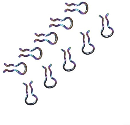 Clip a molla per pinza freno in acciaio inox, adatto per, Formula per perni Mega Pad (arcobaleno)