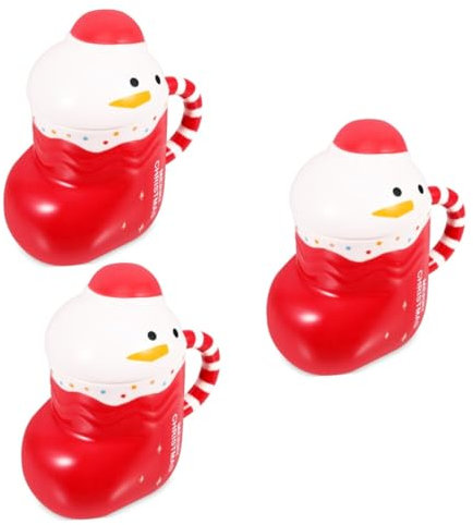 Cabilock 3 Piezas taza de navidad coffee cup coffee mug decoración de botas taza de elfo de navidad Tazas de cafe tazas de con tapas adorable taza de agua taza de leche de cerámica