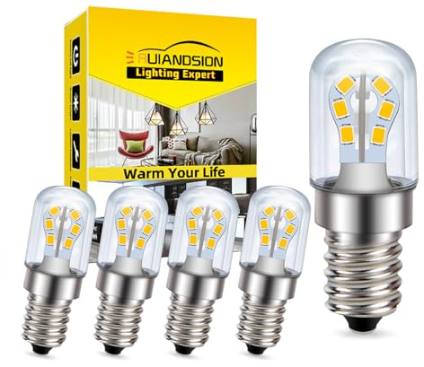 Ruiandsion 2 Stück E14 AC/DC 12V-80V 24V LED-Lampen T18S 2W 1200 Lumen Kleine Edison-Schraubfassung (SES) LED-Lampen Warmweiß für Wohnmobile, Camper, Marine, Boote, Solarleuchten