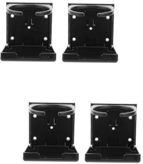 Beatifufu 4 Stück Becherhalter für Kickertisch wohnwagenzubehör trinkflaschenhalter Getränkehalter zur Wandmontage Getränkehalter für Boot Becherhalter fürs Auto Flaschenhalter Black