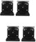 Beatifufu 4 Stück Becherhalter für Kickertisch wohnwagenzubehör trinkflaschenhalter Getränkehalter zur Wandmontage Getränkehalter für Boot Becherhalter fürs Auto Flaschenhalter Black