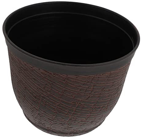 Parliky Maceta De Imitación De Madera Práctica y Delicada Maceta para Jardín para Decoración De Plantas Terraza o Balcón