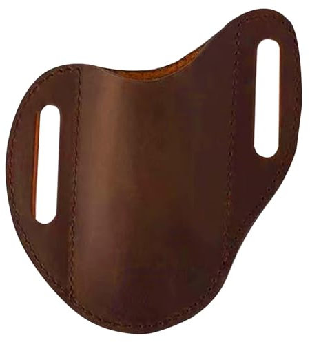 Folding Knives Holster, Men Leather Organizer Sheath for Folding Knives, Pocket Knives Holder with Belt Clip, Men Leather Organizer Sheath, Leather Knives Sheath Belt for Most Pocket Knives