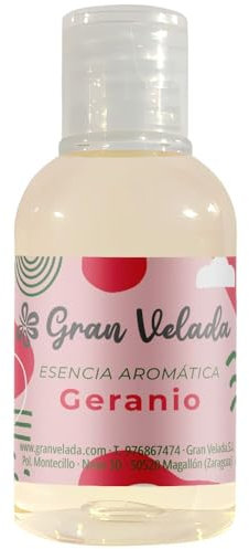 Esencia Aromática de Geranio Concentrada para Cosmética y Velas Artesanales | 50 ml