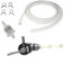 Benzinhahn + Klarer Benzinschlauch Set passend für Sachs, Hercules, Saxonette, Spartamet – Mit Vorfilter-Sieb, Benzinfilter & Schlauchklemmen