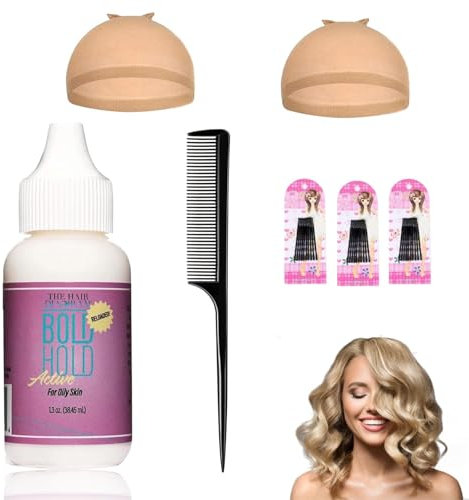 Bold Hold Lace Glue Set, Hair Glue, Quick Drying Waterproof Lace Glue Replacement Bonding Glue For Lace Wigs Wigs Wigs Wig Care Set Pointy Tail Comb Solution Monosyllabic Wig
