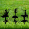 JGZTJXNK Garden decoration, 3-piece set, metal flower fairy, suitable for patio, flower pots, lawn, flower bed decorative gifts