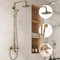 Iriisy Colonne de Douche Vintage avec Pommeau de Douche Rétro 118 cm Rétro Bronze Ancien