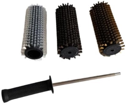 perfk Skibürsten-Set, elektrisches Ski-Wachswalzen-Bürsten-Set, DREI austauschbare Bürsten, professionelle Ski-Wachsbürsten, Ski-Wachsbürsten