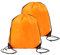 OWITER 2PCS Drawstring Bags Black Drawstring Bag for Kids Swim Gym Sports drawstring gym bag,swim bag kids,Football Bags (Orange)