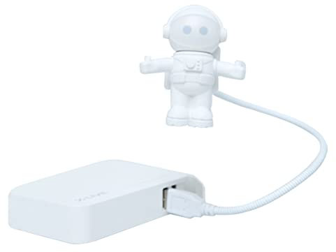 jojofuny Flexible Astronaut Led USB Light Night Lamp for Bedside Study Laptop Notebook Soft Bedside Light Eye USB Keyboard Lamp
